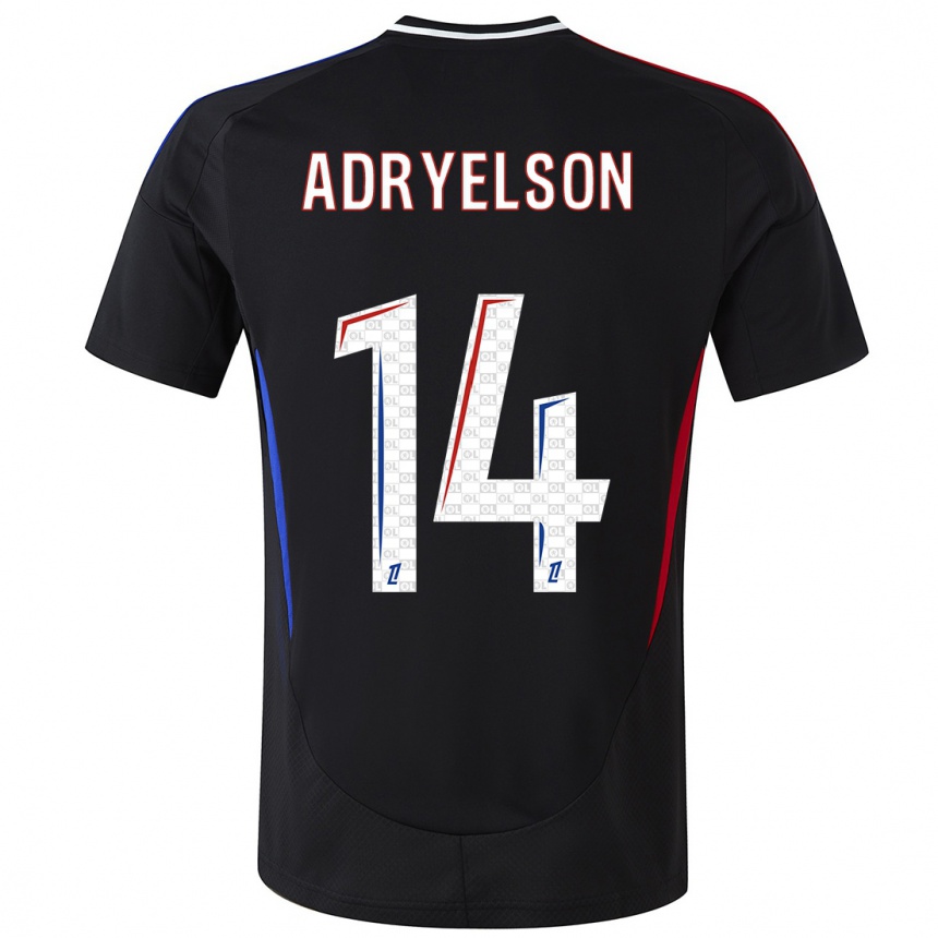 Niño Fútbol Camiseta Adryelson #14 Negro 2ª Equipación 2024/25 México