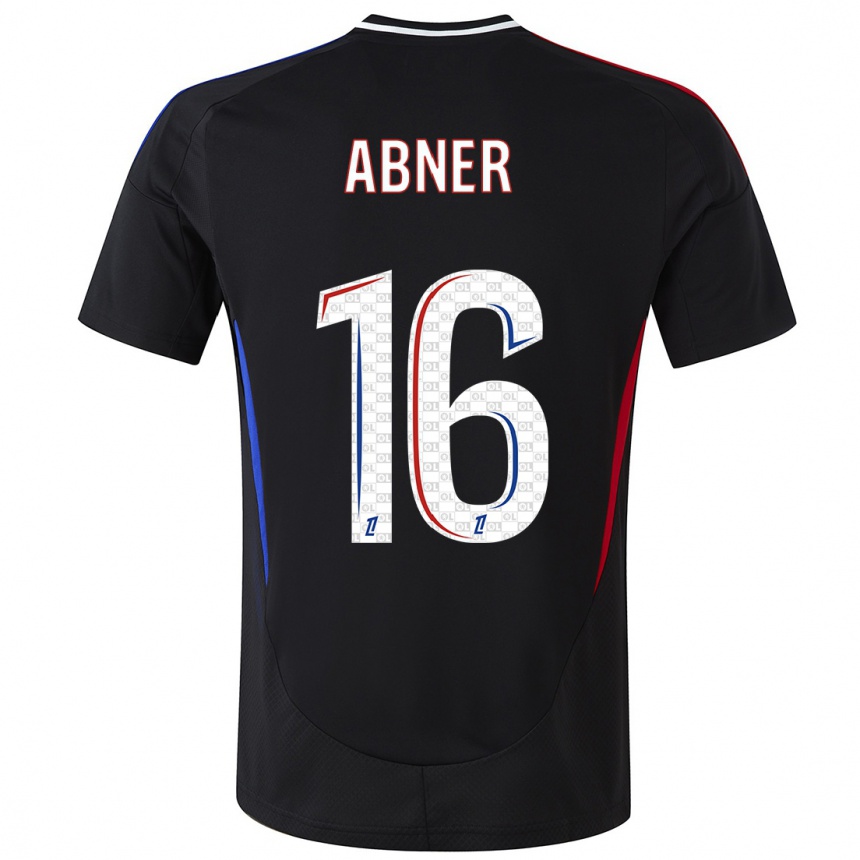 Niño Fútbol Camiseta Abner #16 Negro 2ª Equipación 2024/25 México