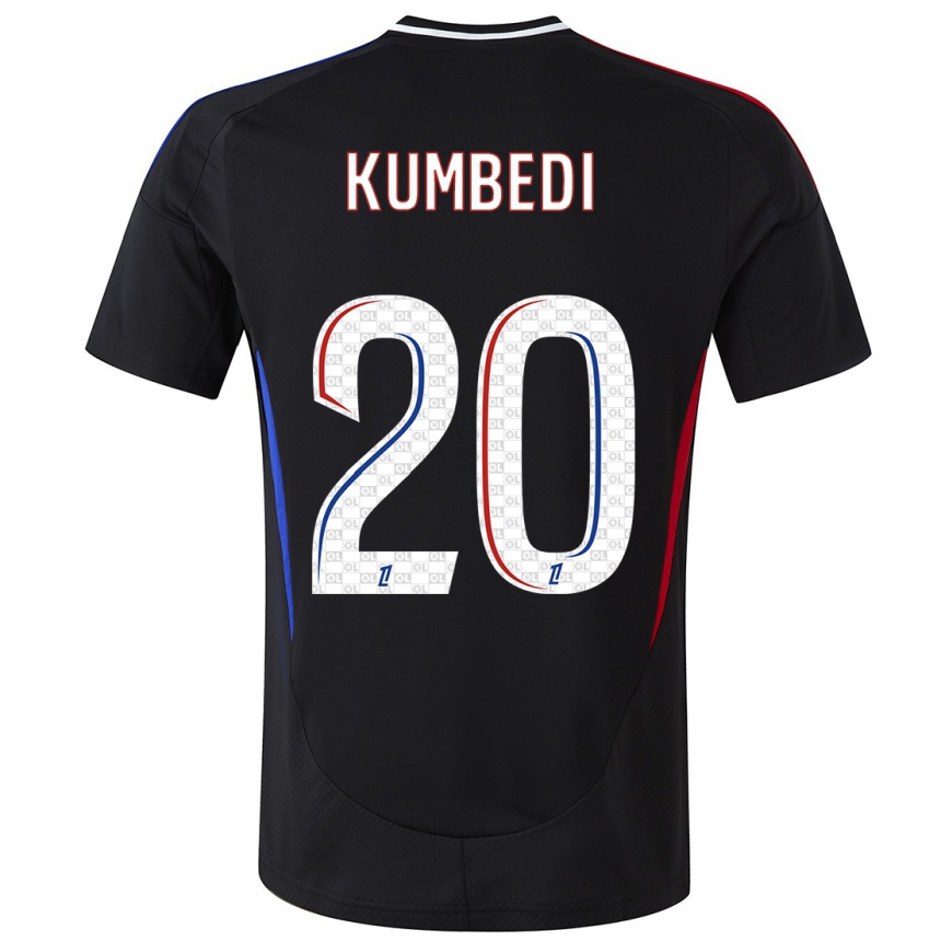 Niño Fútbol Camiseta Saël Kumbedi #20 Negro 2ª Equipación 2024/25 México