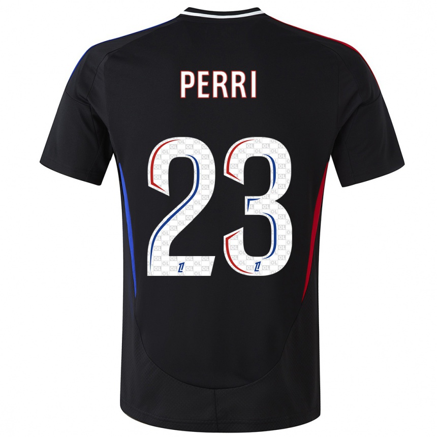 Niño Fútbol Camiseta Lucas Perri #23 Negro 2ª Equipación 2024/25 México