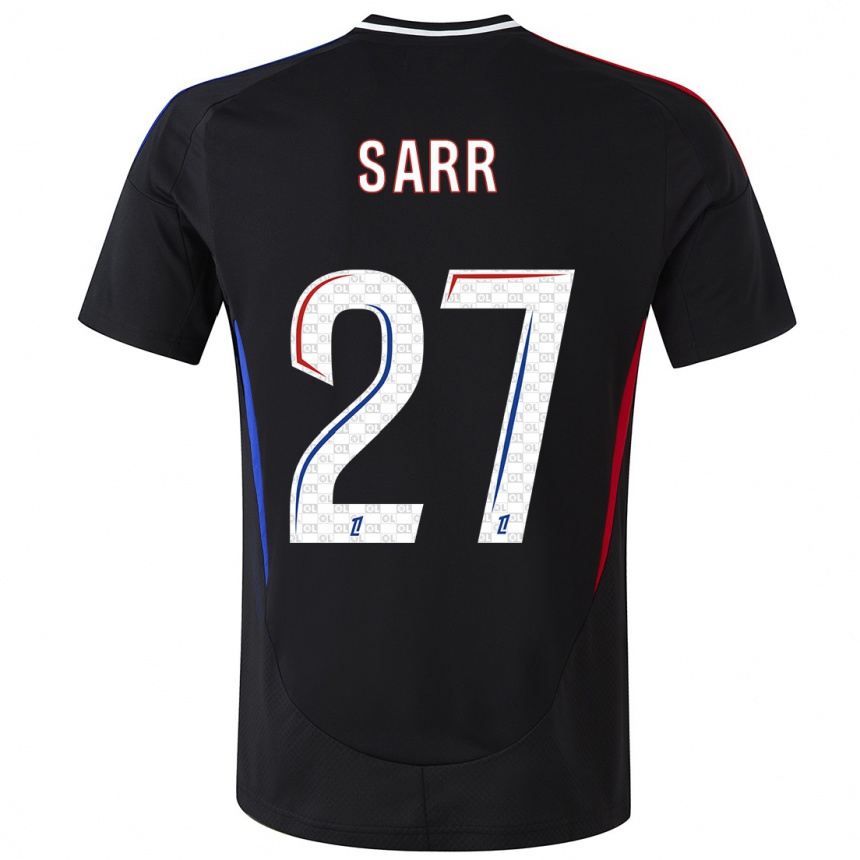 Niño Fútbol Camiseta Amin Sarr #27 Negro 2ª Equipación 2024/25 México