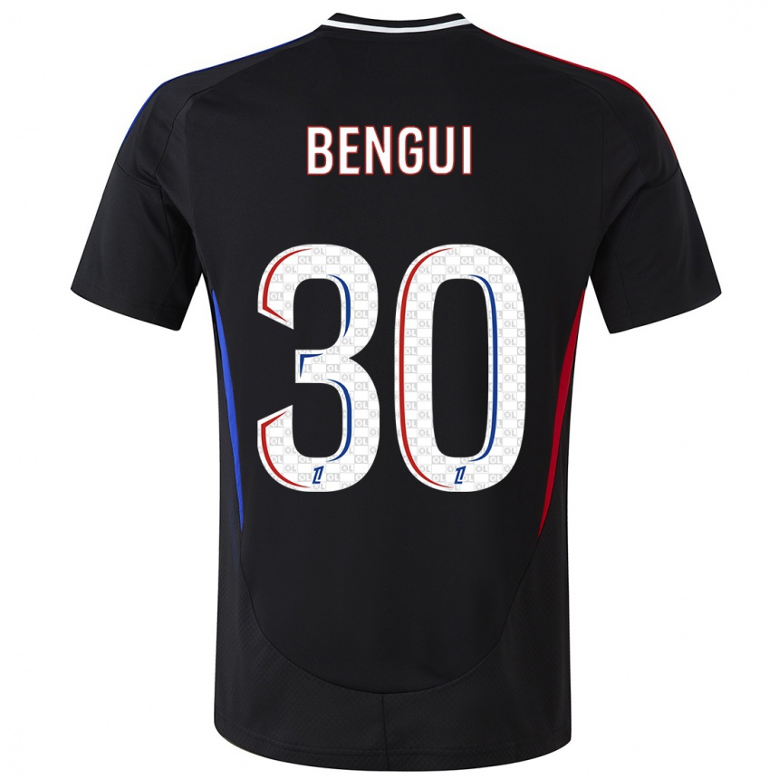 Niño Fútbol Camiseta Justin Bengui Joao #30 Negro 2ª Equipación 2024/25 México