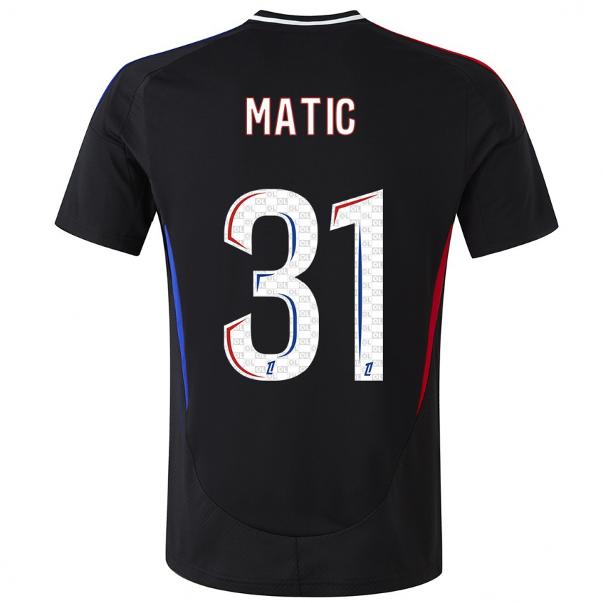 Niño Fútbol Camiseta Nemanja Matic #31 Negro 2ª Equipación 2024/25 México