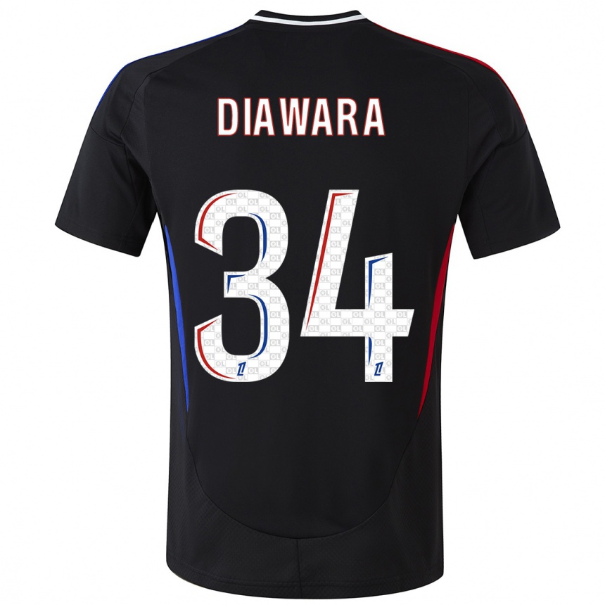 Niño Fútbol Camiseta Mahamadou Diawara #34 Negro 2ª Equipación 2024/25 México