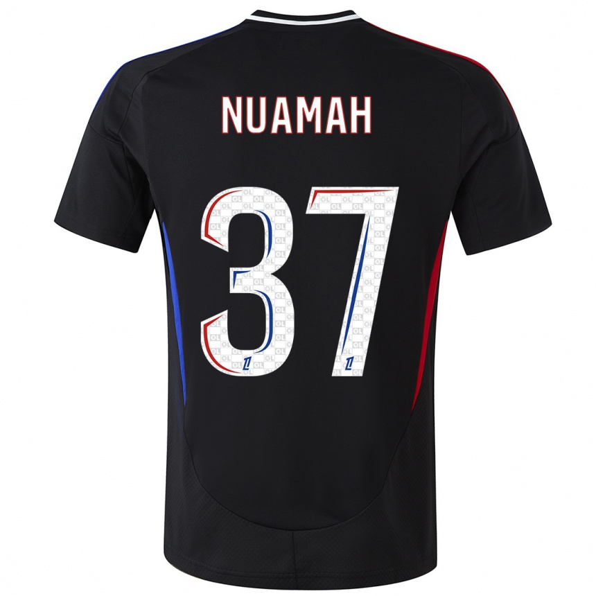 Niño Fútbol Camiseta Ernest Nuamah #37 Negro 2ª Equipación 2024/25 México