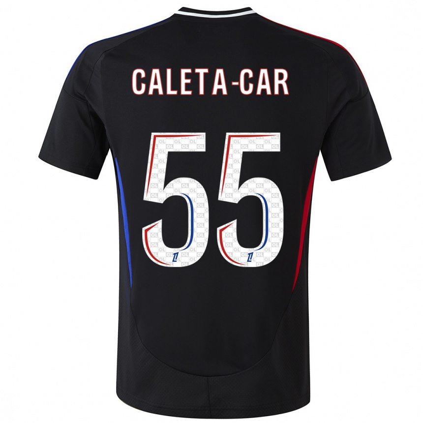 Niño Fútbol Camiseta Duje Caleta-Car #55 Negro 2ª Equipación 2024/25 México