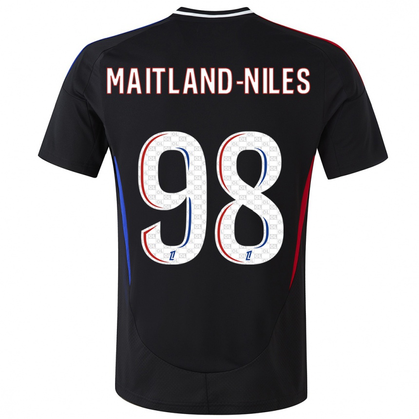 Niño Fútbol Camiseta Ainsley Maitland-Niles #98 Negro 2ª Equipación 2024/25 México