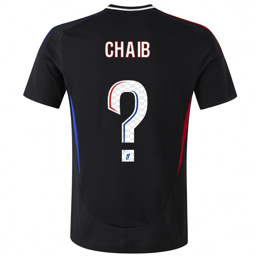 Niño Fútbol Camiseta Yacine Chaib #0 Negro 2ª Equipación 2024/25 México