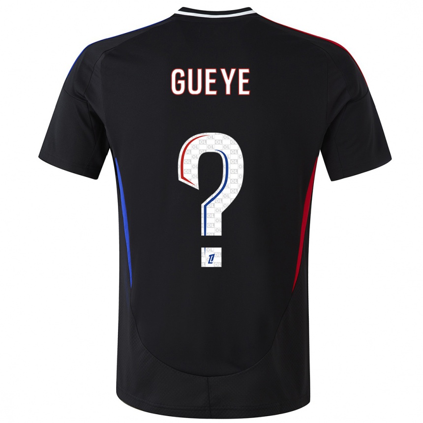 Niño Fútbol Camiseta Thiema Gueye #0 Negro 2ª Equipación 2024/25 México