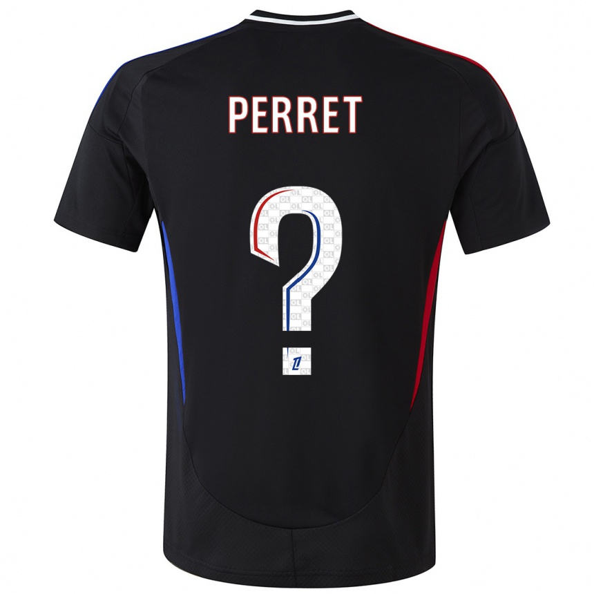 Niño Fútbol Camiseta Romain Perret #0 Negro 2ª Equipación 2024/25 México