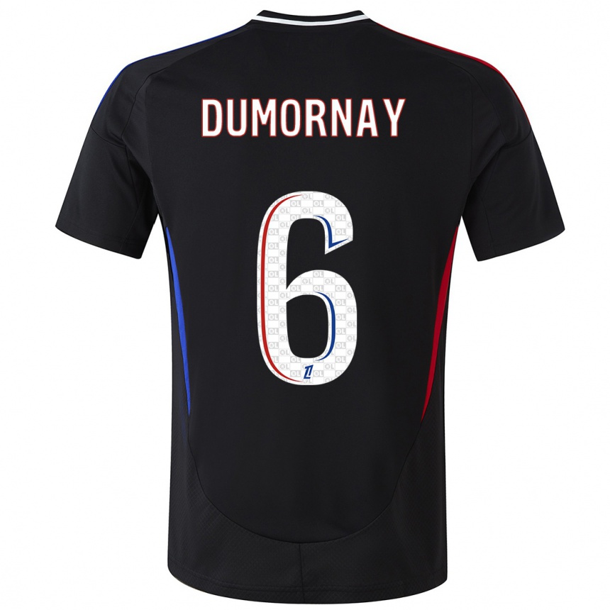 Niño Fútbol Camiseta Melchie Dumornay #6 Negro 2ª Equipación 2024/25 México