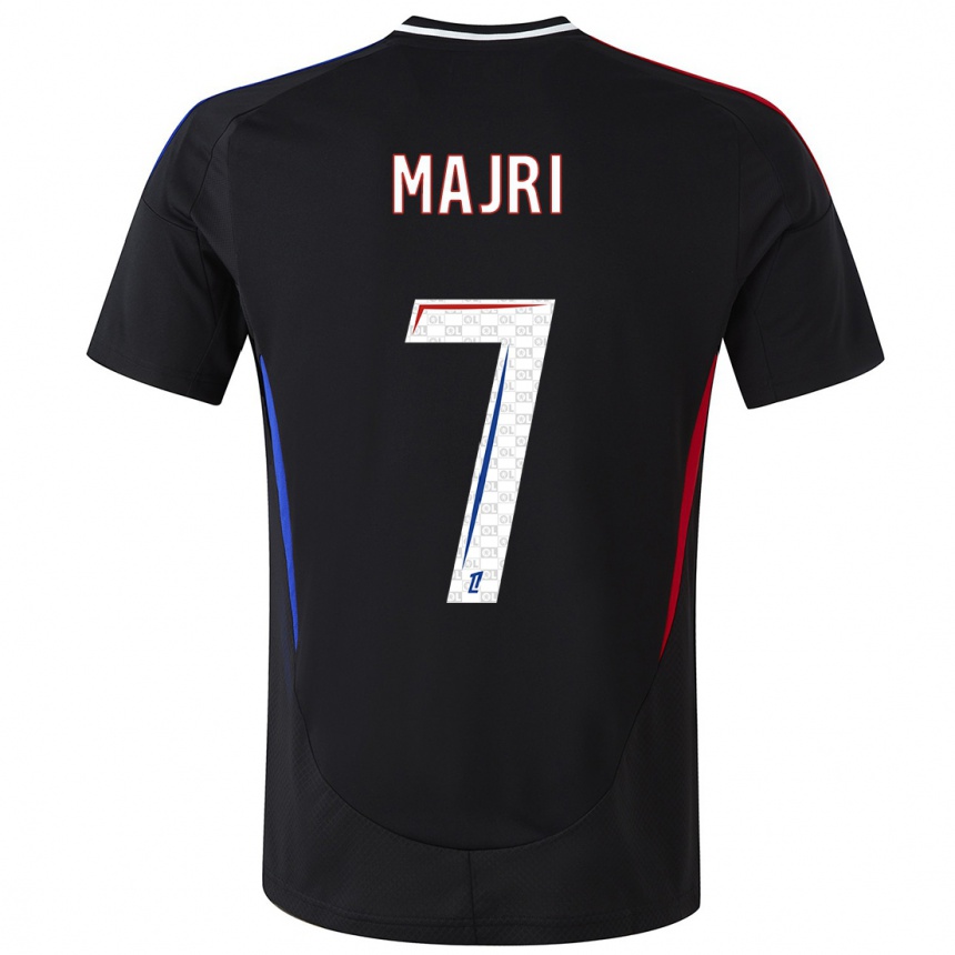 Niño Fútbol Camiseta Amel Majri #7 Negro 2ª Equipación 2024/25 México