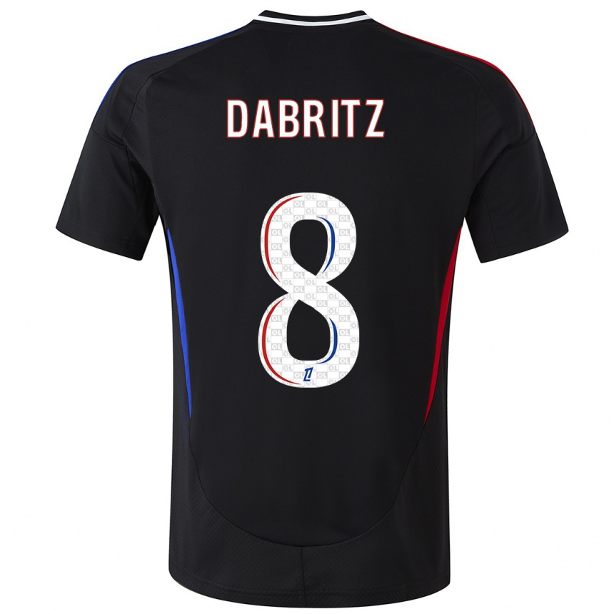 Niño Fútbol Camiseta Sara Däbritz #8 Negro 2ª Equipación 2024/25 México