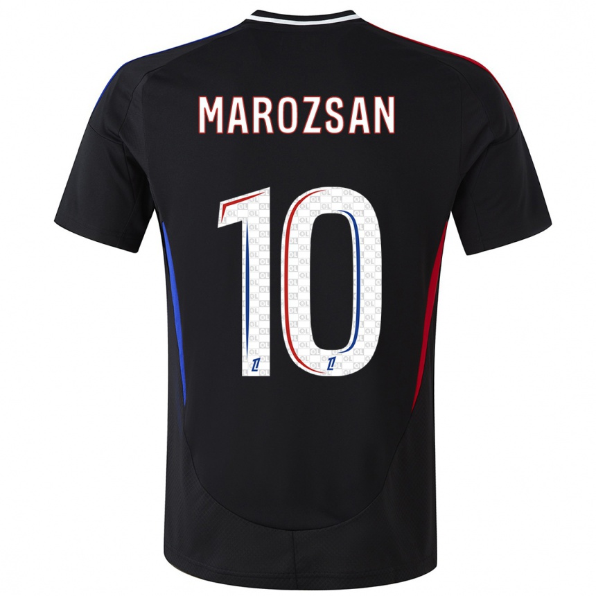 Niño Fútbol Camiseta Dzsenifer Marozsan #10 Negro 2ª Equipación 2024/25 México