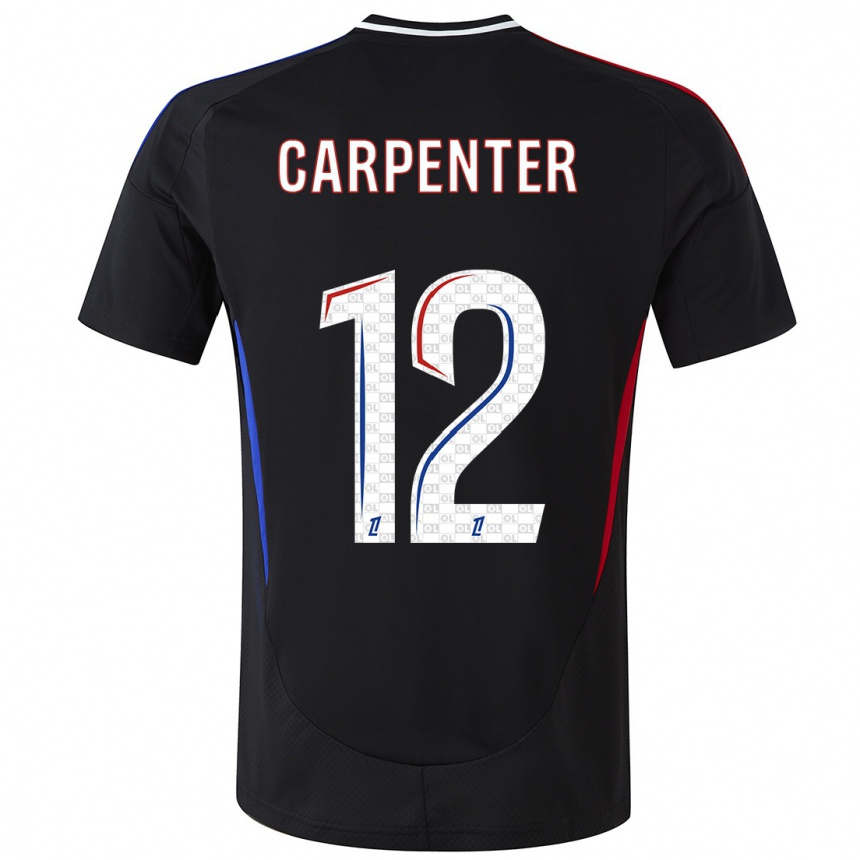 Niño Fútbol Camiseta Ellie Carpenter #12 Negro 2ª Equipación 2024/25 México