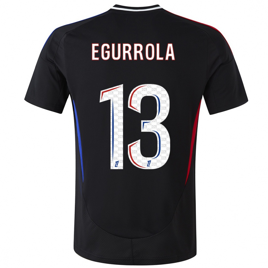 Niño Fútbol Camiseta Damaris Egurrola #13 Negro 2ª Equipación 2024/25 México