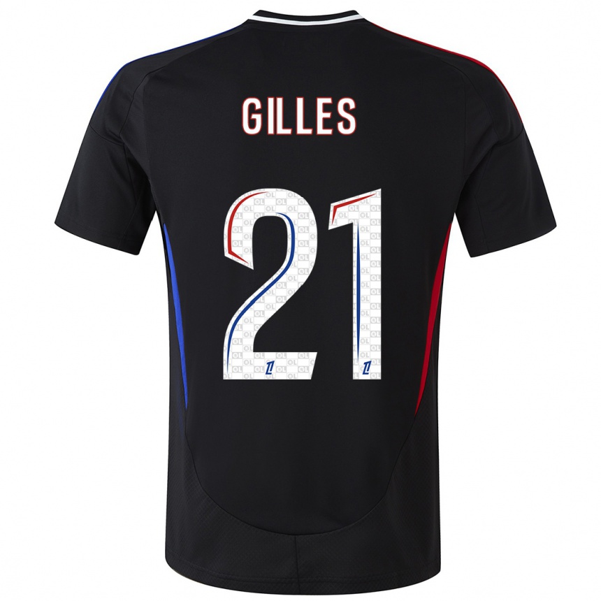 Niño Fútbol Camiseta Vanessa Gilles #21 Negro 2ª Equipación 2024/25 México