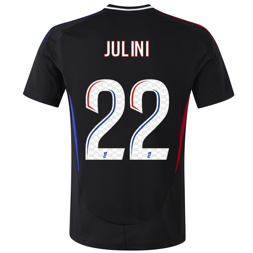 Niño Fútbol Camiseta Sally Julini #22 Negro 2ª Equipación 2024/25 México