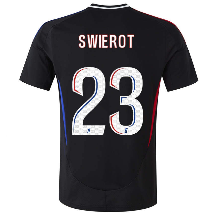 Niño Fútbol Camiseta Julie Swierot #23 Negro 2ª Equipación 2024/25 México