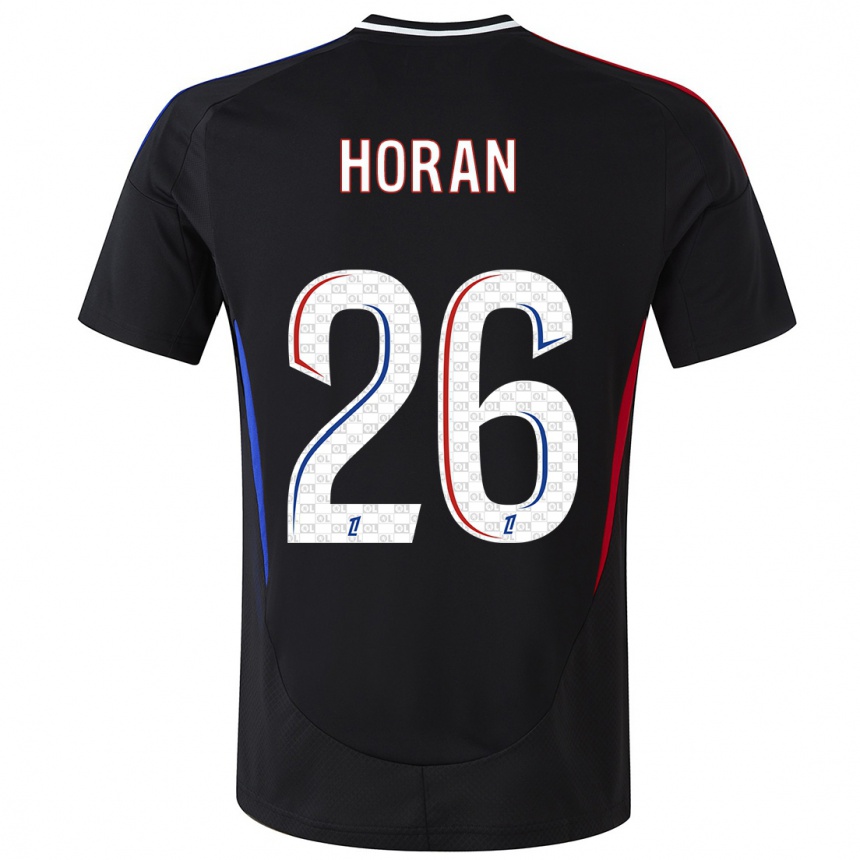 Niño Fútbol Camiseta Lindsey Horan #26 Negro 2ª Equipación 2024/25 México