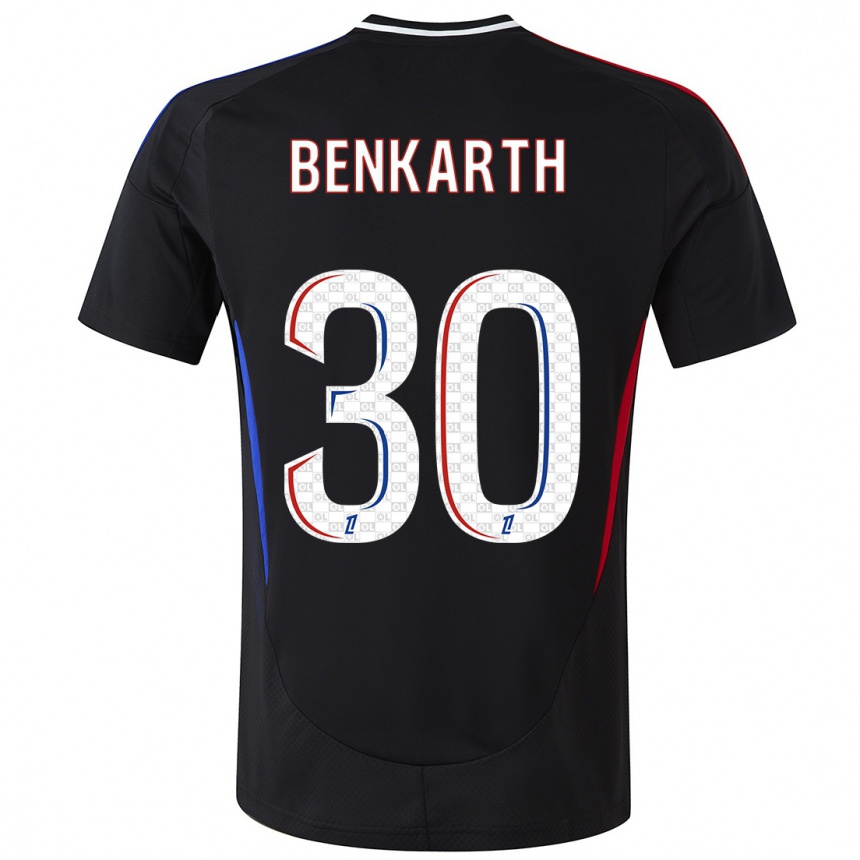 Niño Fútbol Camiseta Laura Benkarth #30 Negro 2ª Equipación 2024/25 México