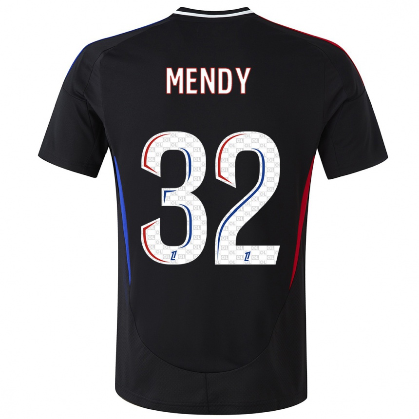 Niño Fútbol Camiseta Maeline Mendy #32 Negro 2ª Equipación 2024/25 México