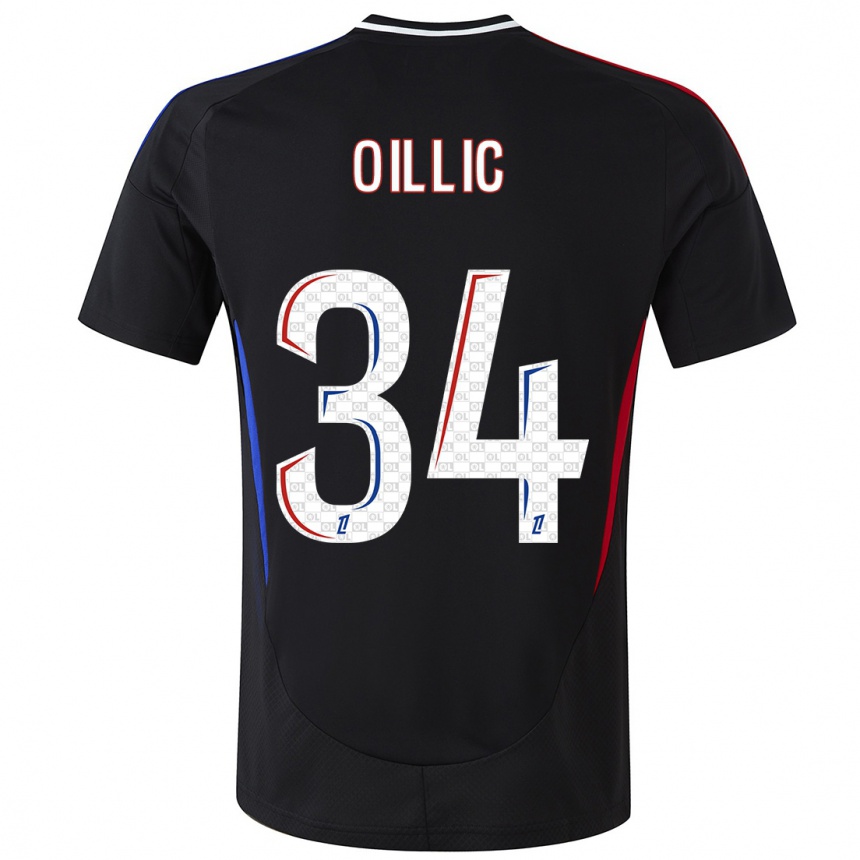 Niño Fútbol Camiseta Laureen Oillic #34 Negro 2ª Equipación 2024/25 México