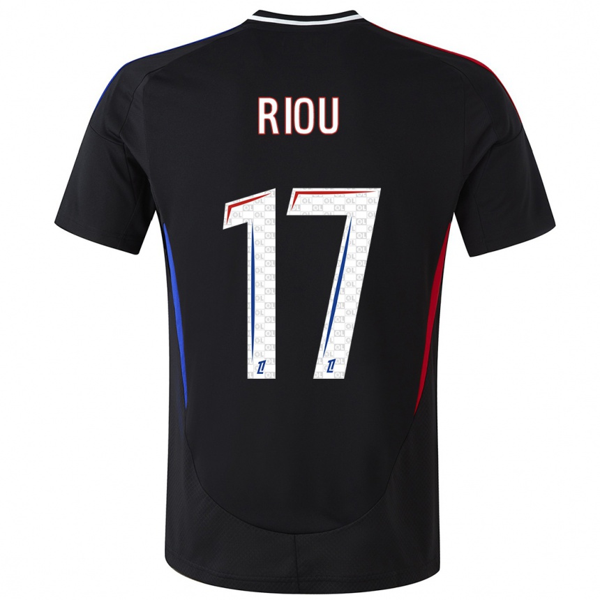 Niño Fútbol Camiseta Remy Riou #17 Negro 2ª Equipación 2024/25 México