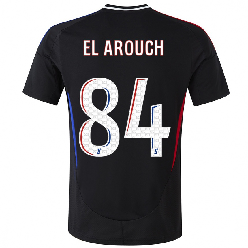 Niño Fútbol Camiseta Mohamed El Arouch #84 Negro 2ª Equipación 2024/25 México