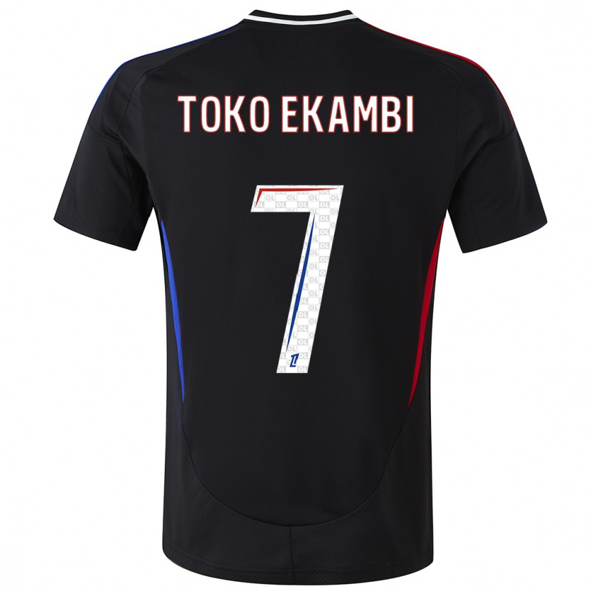 Niño Fútbol Camiseta Karl Toko Ekambi #7 Negro 2ª Equipación 2024/25 México