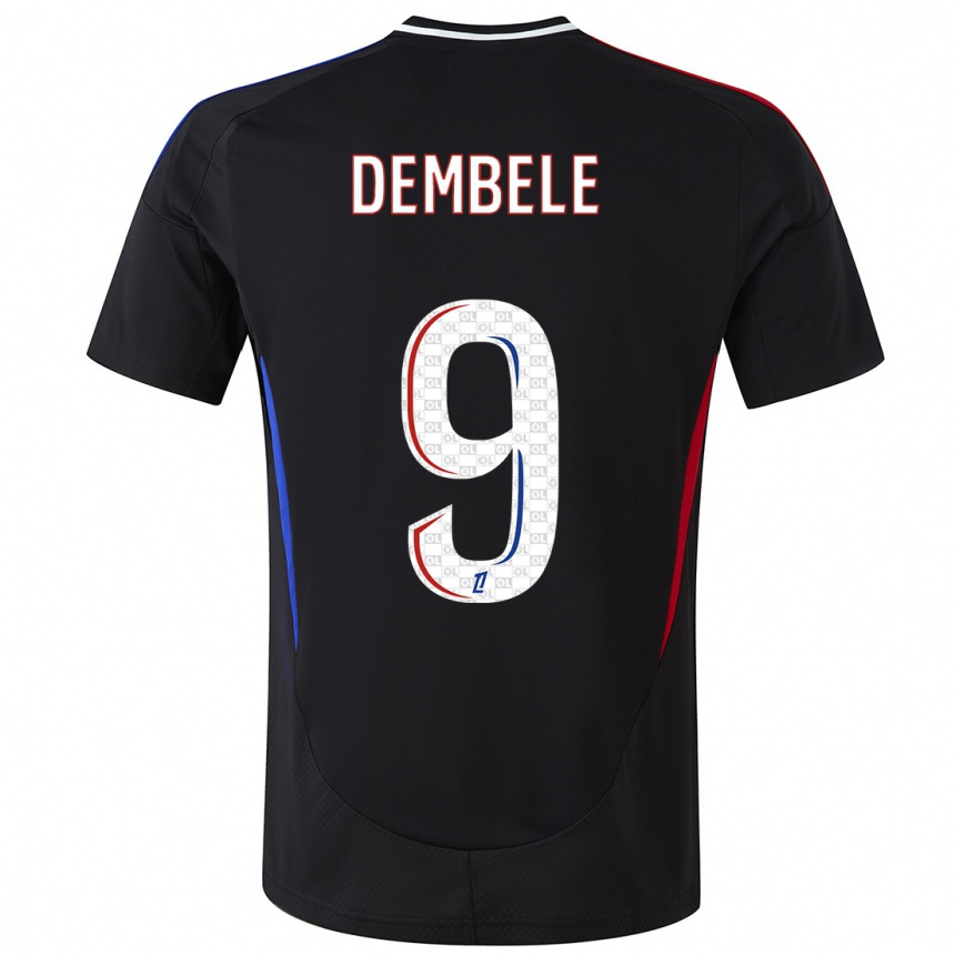 Niño Fútbol Camiseta Moussa Dembele #9 Negro 2ª Equipación 2024/25 México