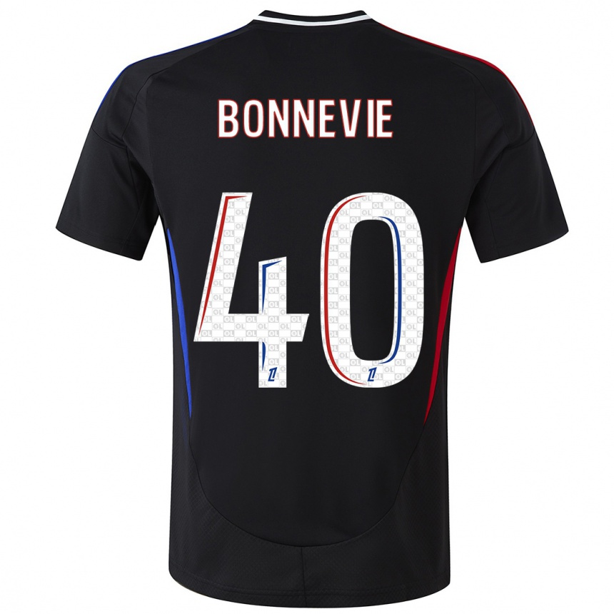 Niño Fútbol Camiseta Kayne Bonnevie #40 Negro 2ª Equipación 2024/25 México