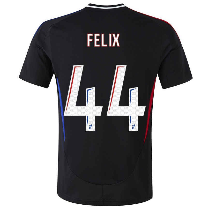 Niño Fútbol Camiseta Marley Felix #44 Negro 2ª Equipación 2024/25 México