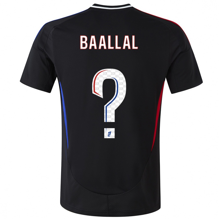 Niño Fútbol Camiseta Abdellah Baallal #0 Negro 2ª Equipación 2024/25 México