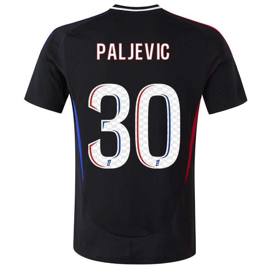 Niño Fútbol Camiseta Alyssia Paljevic #30 Negro 2ª Equipación 2024/25 México