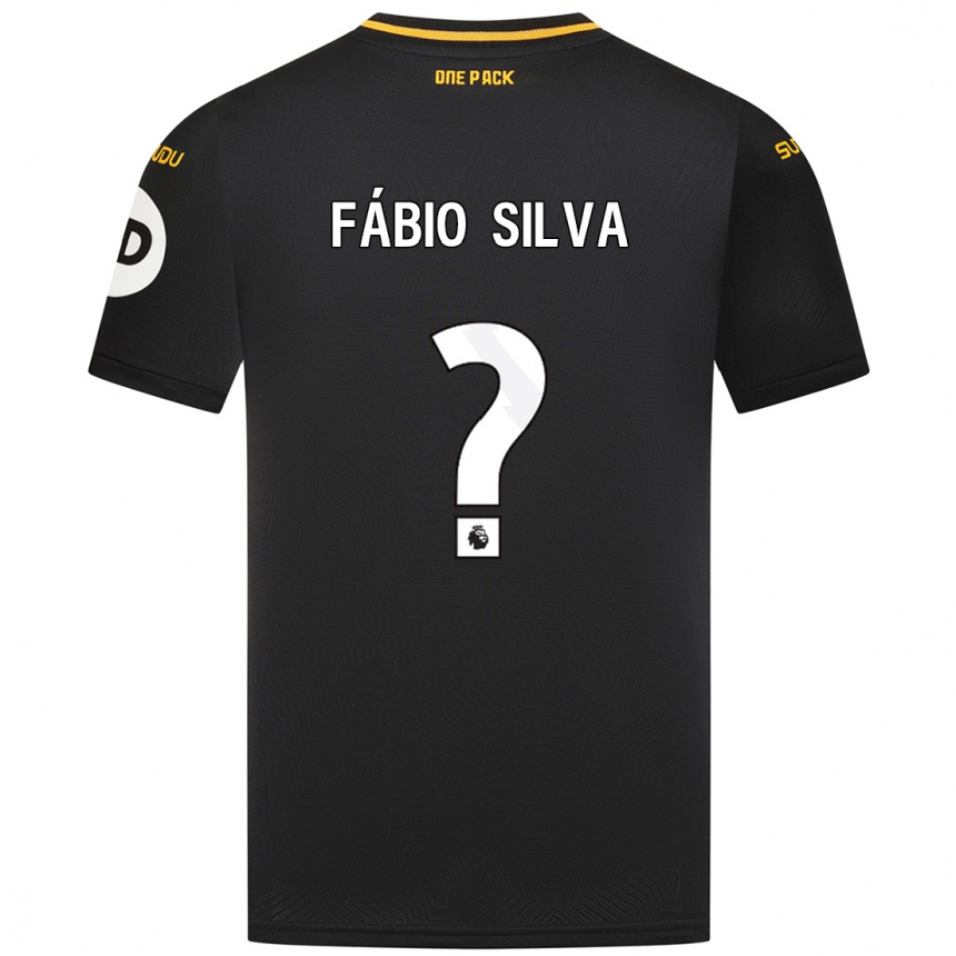 Niño Fútbol Camiseta Fábio Silva #0 Negro 2ª Equipación 2024/25 México