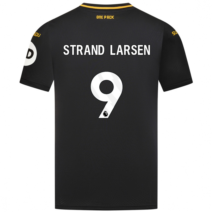 Niño Fútbol Camiseta Jørgen Strand Larsen #9 Negro 2ª Equipación 2024/25 México