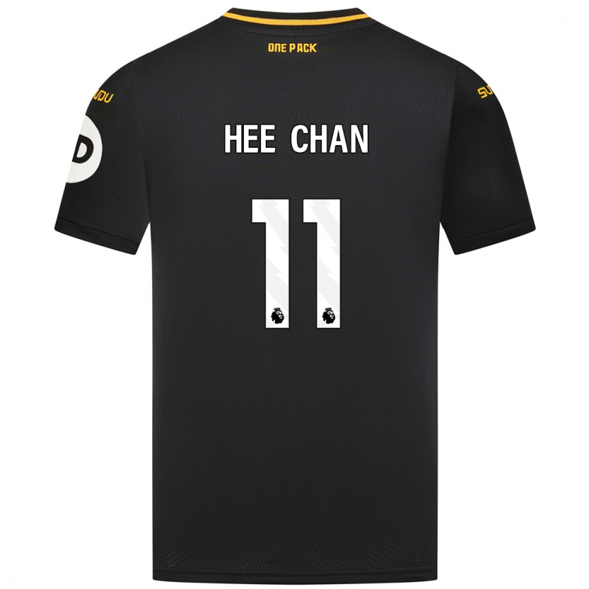 Niño Fútbol Camiseta Hee-Chan Hwang #11 Negro 2ª Equipación 2024/25 México