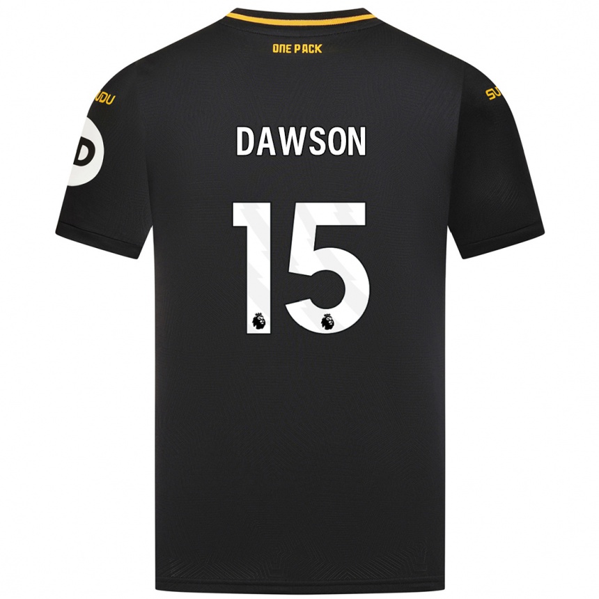 Niño Fútbol Camiseta Craig Dawson #15 Negro 2ª Equipación 2024/25 México