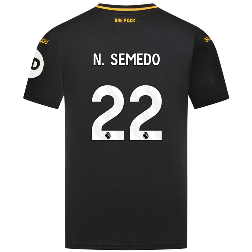 Niño Fútbol Camiseta Nélson Semedo #22 Negro 2ª Equipación 2024/25 México