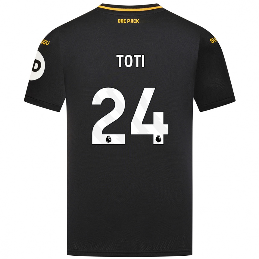 Niño Fútbol Camiseta Toti #24 Negro 2ª Equipación 2024/25 México