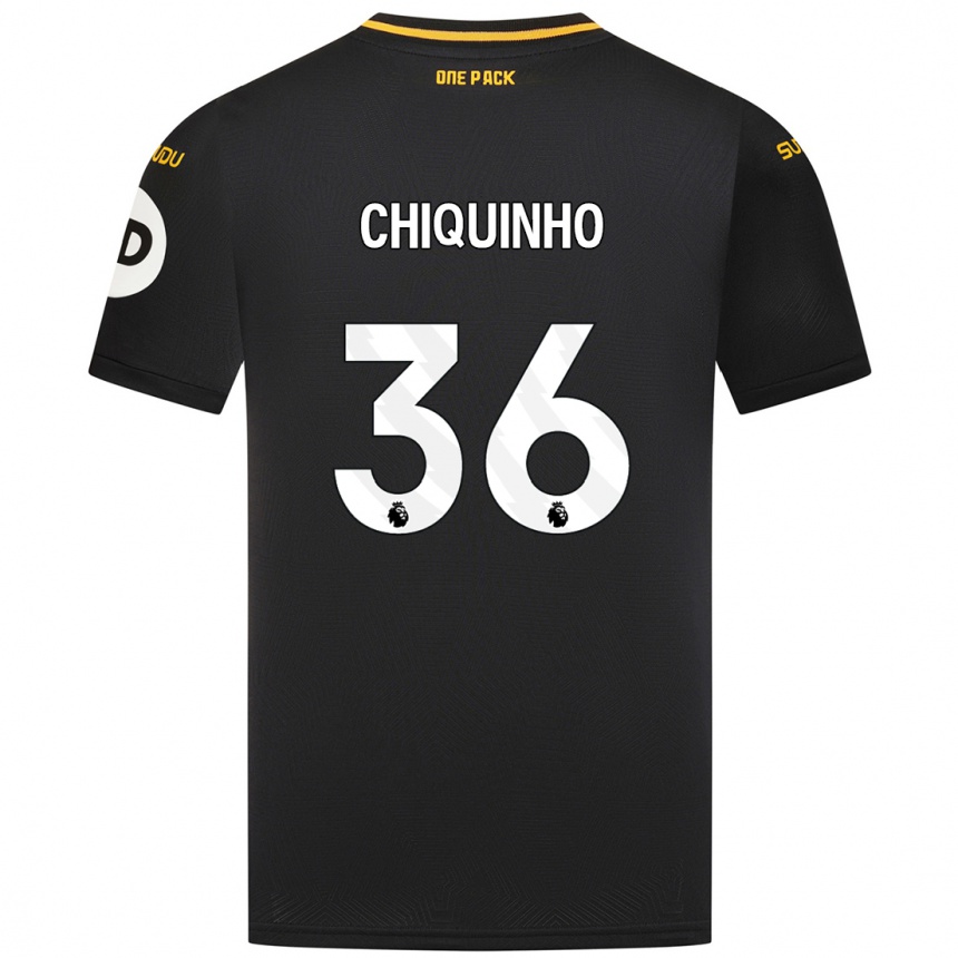 Niño Fútbol Camiseta Chiquinho #36 Negro 2ª Equipación 2024/25 México