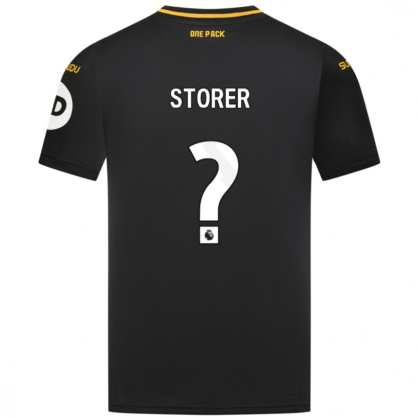 Niño Fútbol Camiseta James Storer #0 Negro 2ª Equipación 2024/25 México