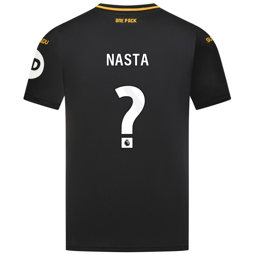 Niño Fútbol Camiseta Arthur Nasta #0 Negro 2ª Equipación 2024/25 México