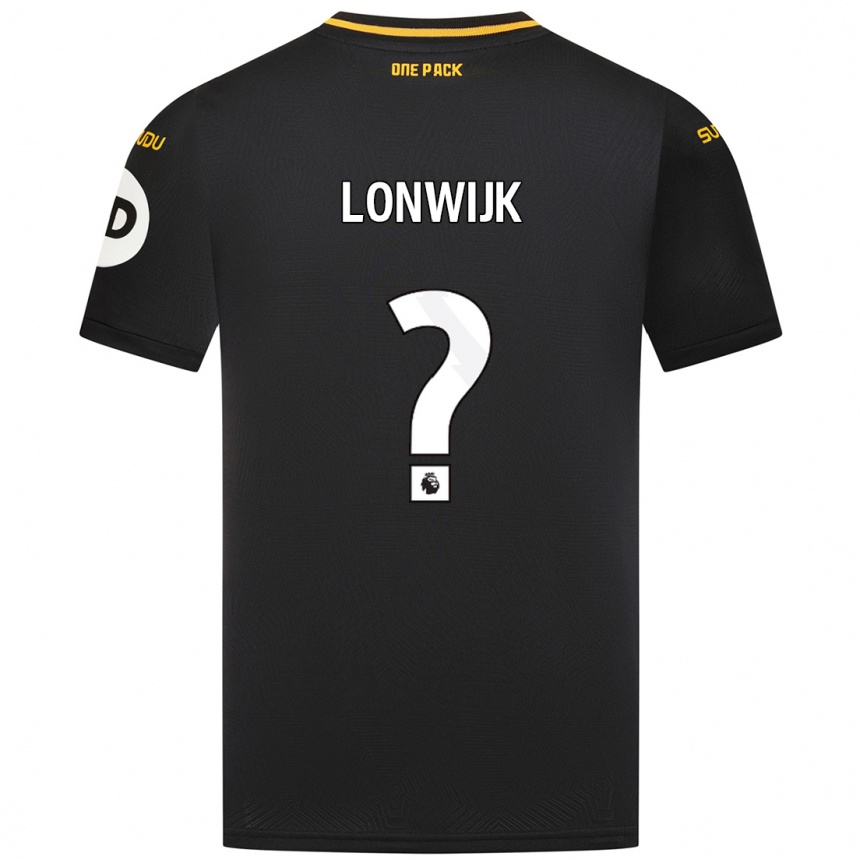 Niño Fútbol Camiseta Nigel Lonwijk #0 Negro 2ª Equipación 2024/25 México