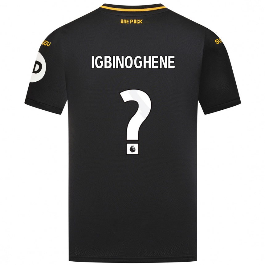 Niño Fútbol Camiseta Testimony Igbinoghene #0 Negro 2ª Equipación 2024/25 México