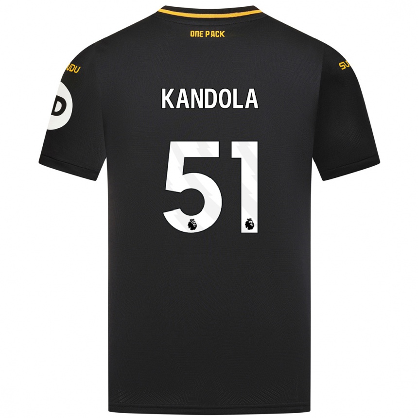 Niño Fútbol Camiseta Kam Kandola #51 Negro 2ª Equipación 2024/25 México