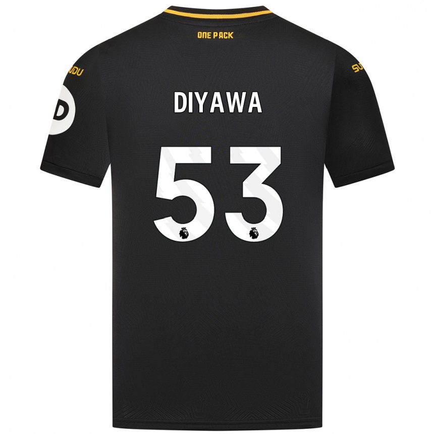 Niño Fútbol Camiseta Aaron Keto-Diyawa #53 Negro 2ª Equipación 2024/25 México