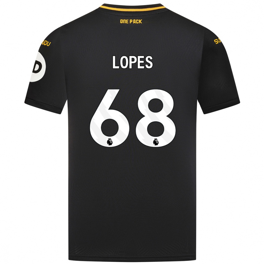 Niño Fútbol Camiseta Leo Lopes #68 Negro 2ª Equipación 2024/25 México