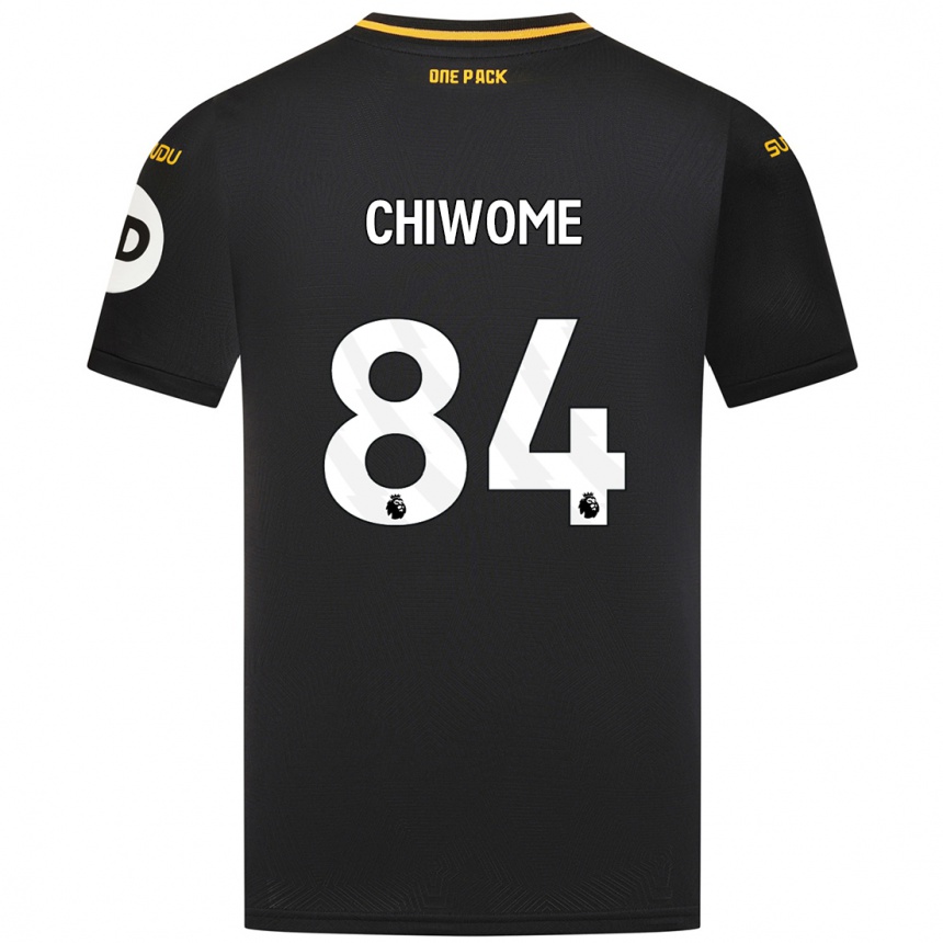 Niño Fútbol Camiseta Leon Chiwome #84 Negro 2ª Equipación 2024/25 México